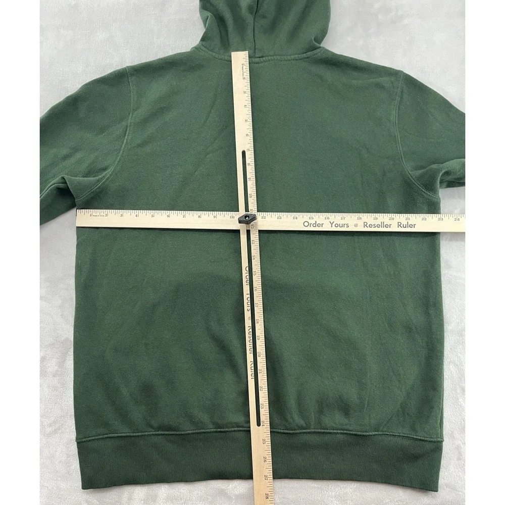 The North Face Hoodie Men Large Green Fleece Jumbo Half Dome Pullover Sweatshirt